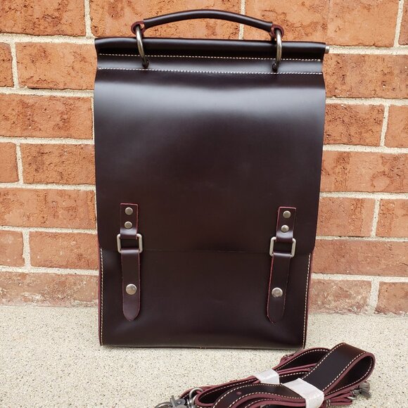 stylish leather backpack